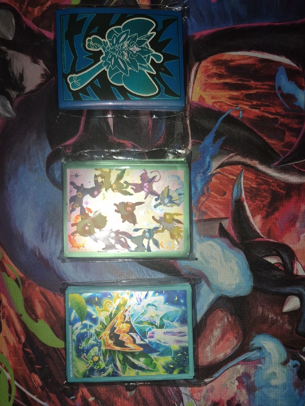 Pokemon Card Sleeve Set  3 Packs Eevee,umbreon,twighlight Ogerpon Art